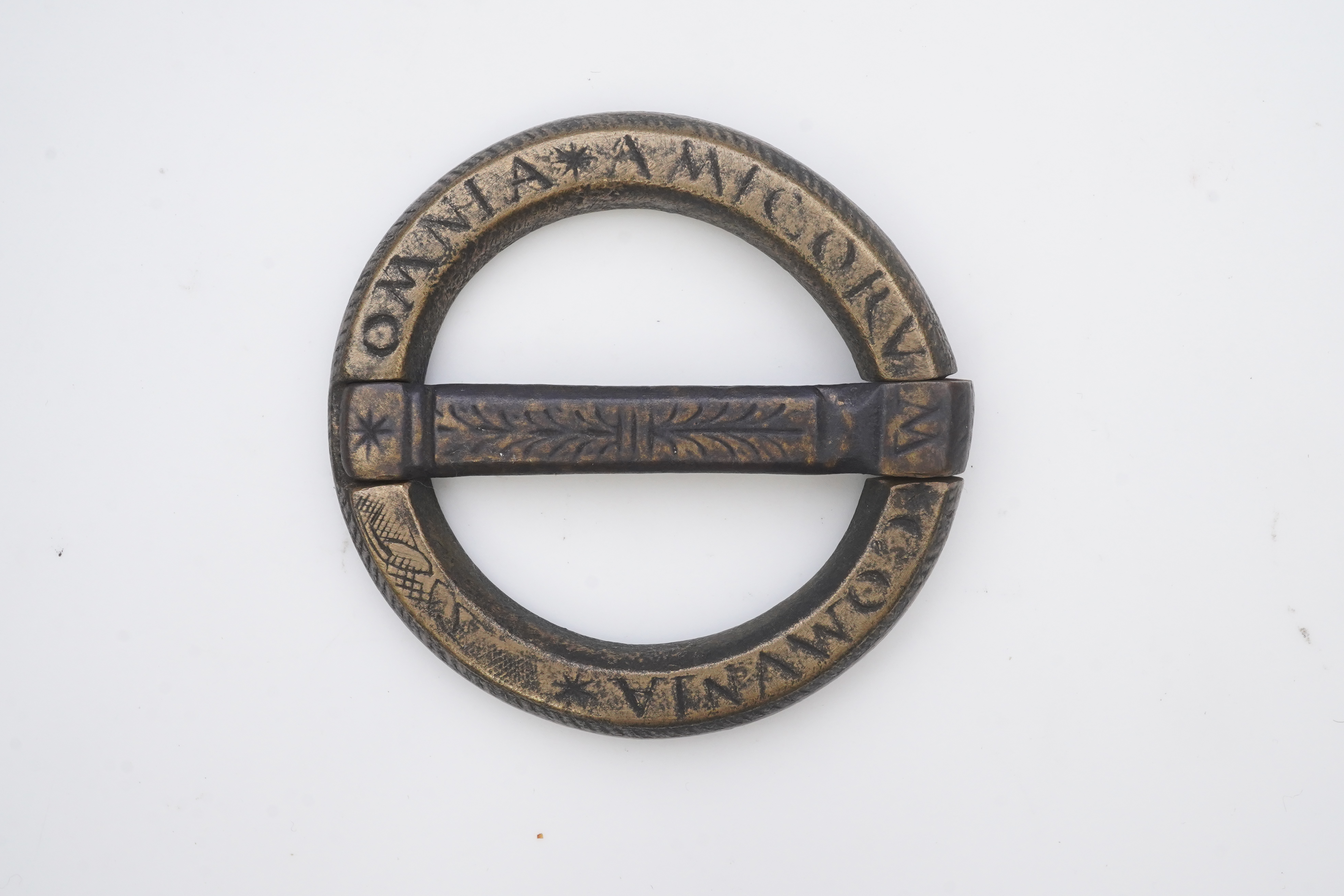 A bronze buckle, 16th-17th century